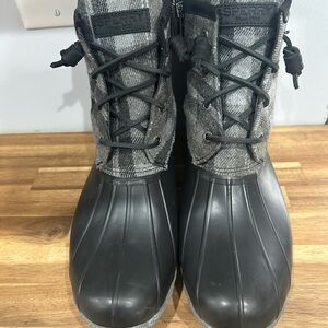 Sperry Women's Black and Gray Winter Boots